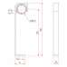 Doughty Hook Clamp 50Mm Single Ended 225Mm Ctrs (25 X 6 Flat) T20105 Doughty Hook Clamp 50Mm Single Ended 225Mm Ctrs (25 X 6 Flat) T20105