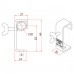 Doughty Hook Clamp 20mm T20301 Doughty Hook Clamp 20mm T20301