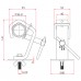 Doughty Universal Heavy Duty Hook Clamp (C/W Protector Plate) T20405 Doughty Universal Heavy Duty Hook Clamp (C/W Protector Plate) T20405