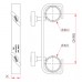 Doughty Hook Clamp Double Ended (300Mm Centres) T20700