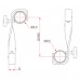 Doughty Hook Clamp D/Ended 90 Twist (225mm Centres) T21600