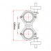 Doughty Super Lightweight Swivel Coupler (Black)